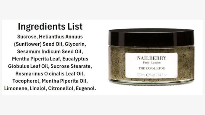 Powerful Sugar Body Exfoliator | Hand and Foot Scrub with Brown Sugar | Exfoliating Scrub for Smooth Skin | Sunflower & Sesame Oils | Peppermint, Eucalyptus & Rosemary | 100% Natural | 50 ml