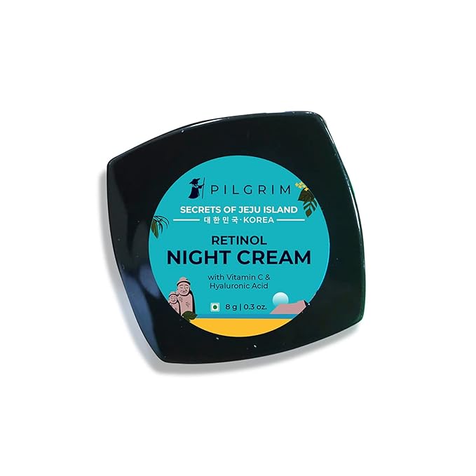 Retinol Mini Night Cream | Anti Aging Moisturizer with Vitamin C & Hyaluronic Acid | Hydrates, Smooths Wrinkles & Evens Skin Tone | Travel-Friendly | 0.28 Oz (8g)