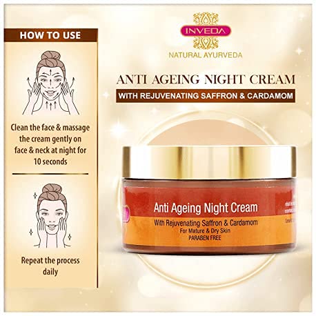 Anti Aging Night Cream with Saffron & Cardamom