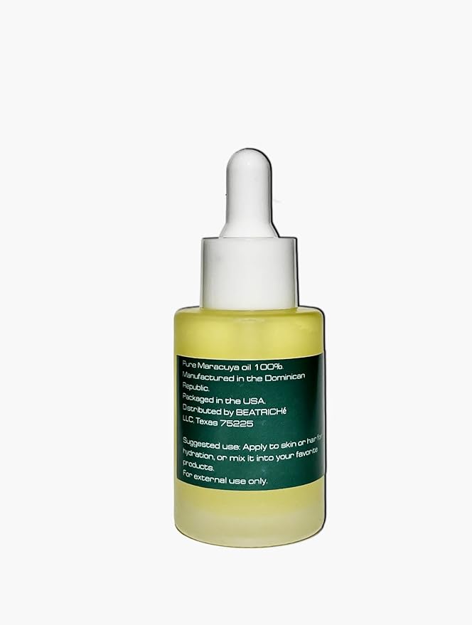 Maracuja Passion Fruit Seed oil, Straight, Cold Pressed, 100% Pure & Natural, Moisturizing oil, Lightweight fast-absorbing oil; rejuvinating body oil; Nourishing oil; Oil for glowing skin and hair.