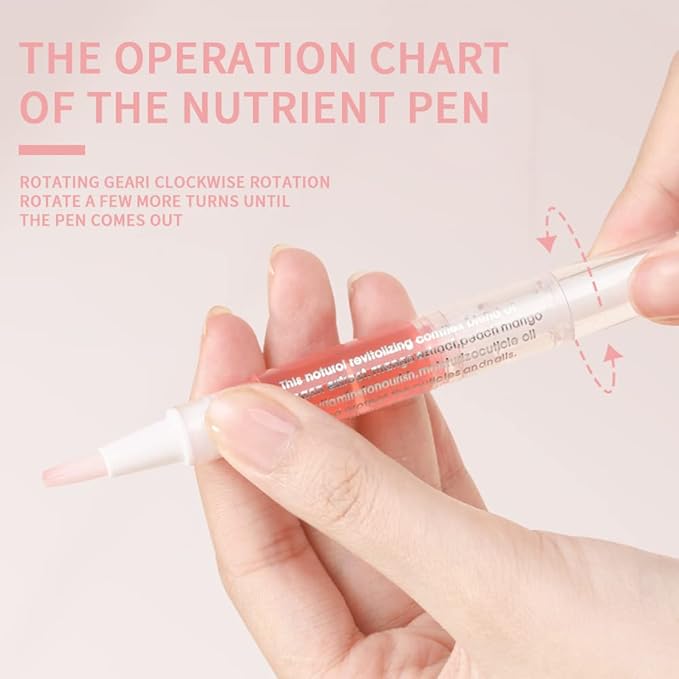 6Pcs Nail Cuticle Oils Nutrition Oil Pen Nail Nourishment Pens 6Smell Cuticle Revitalizer for Agnail Nourish Skin Nail Care