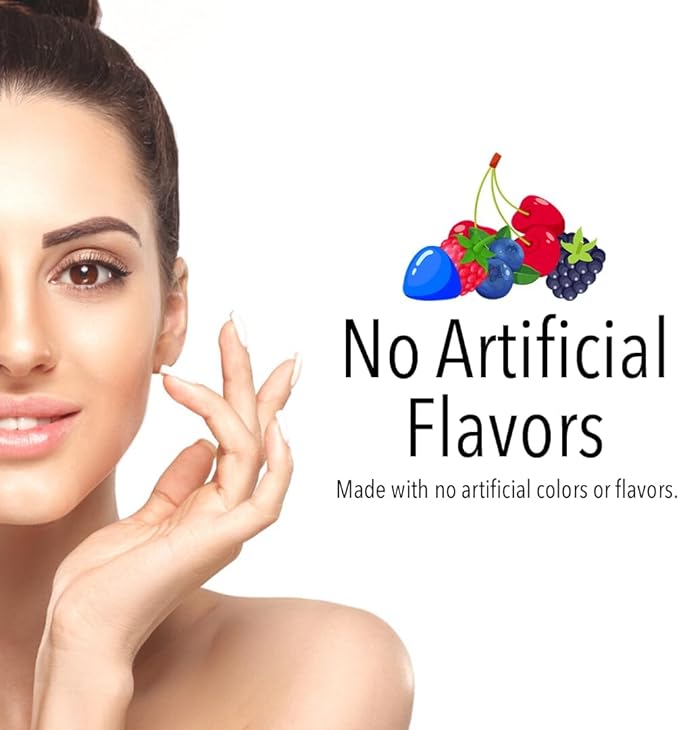 VitaGlobe Biotin 5000mcg Gummy - Mixed Berry Gummy for Hair, Skin & Nails, 40 Count (Pack of 1)