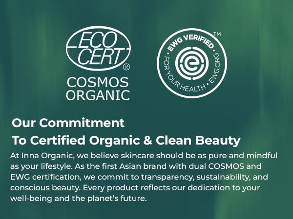 INNA ORGANIC Sheet Mask Set, Anti-Aging & Hydrating, EWG & COSMOS Certified (Pack of 5) | First Pick Discovery Set | Luxury Clean Beauty