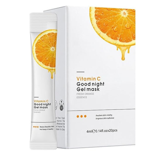 10X Collagen Anti-Aging Sleep Mask – Active Protein Technology – Intensive Hydration, Reduces Sagging & Dullness, Skin Care, Smooth & Whitilight, Cruelty-free (20PCS-Vitamin C Jelly Mask)