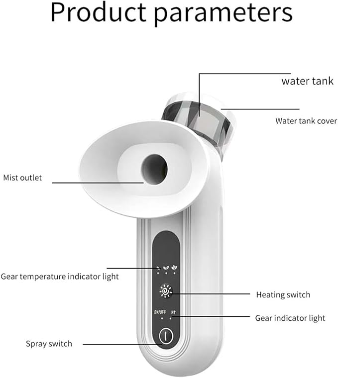 Portable Eye Steamer for Dry Eye - VividVerity Eye Steam Therapy Wand for Dry Eyes, Face Steamer and Skin Hydration for Home & Travel, Perfect GIF for Girls (2025 New Model)