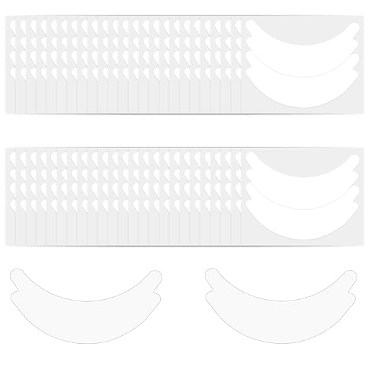 100 PCS Under Eye Pads for Lash Extensions, Foam Eye Pads Lash Extensions Sticky Lash Pads Lint Free Lash Lift Pads Eyelash Pads Professional Eye Makeup Pads for Eyelash Extensions Beauty Supplies