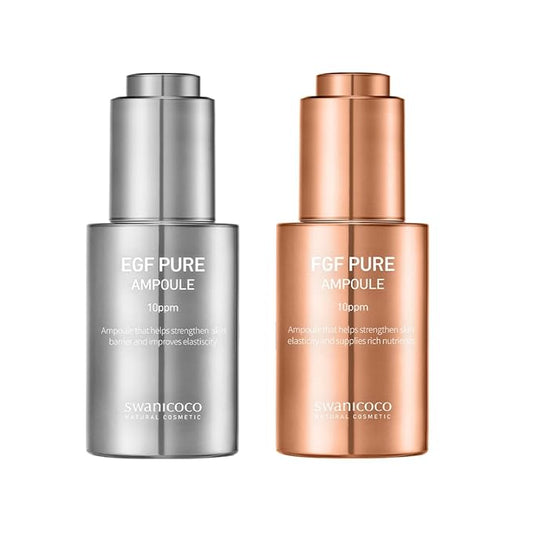 EGF FGF Ampoule Set, Firming, Anti Aging, Skin Elasticity, Skin Repair, Lightweight Serum Korean Skincare