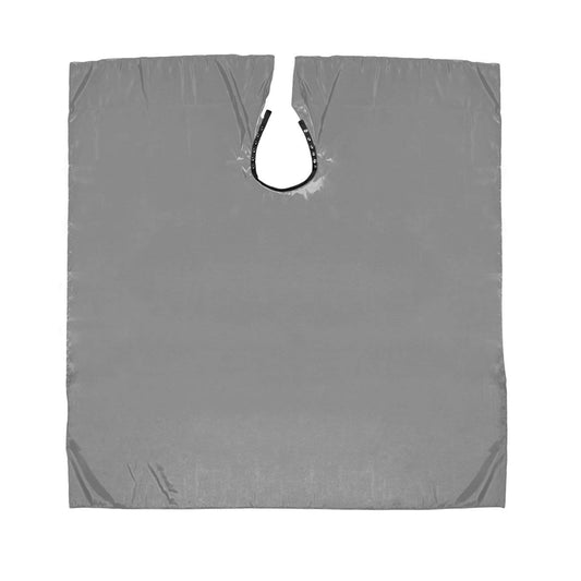 Betty Dain Lightweight Crinkle Nylon Hair Cutting/Styling Cape, Water Resistant, Ultra Lightweight Crinkle Antron Nylon, Repels Hair, Neck Snap Closure, Generous 54 x 60 Inch Size, Silver
