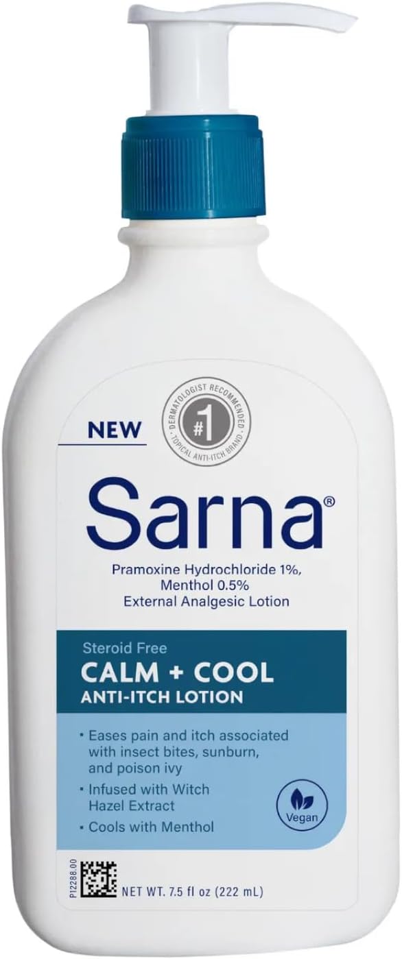 Sarna Calm + Cool Anti-Itch Lotion 7.5 Fl. Oz. (Pack of 2)