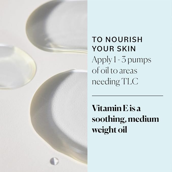 Sky Organics Vitamin E Oil Blend for Face, Organic Antioxidant Facial Oil, 30,000 IUs to Deliver Reparative Moisture and Soothe Dry, Damaged Skin, 100% Pure & Cold-Pressed, 3.97 fl oz, 117 ml