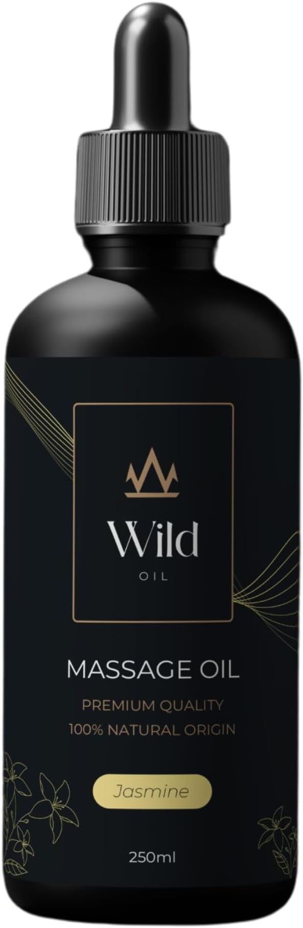 Jasemine Luxurious Lavender Massage Oil Mineral, Grape Seed, Jojoba & Lavender Skin Moisturization Hair Nourishment Hydration, Elasticity, Vegan & Natural (250ml)