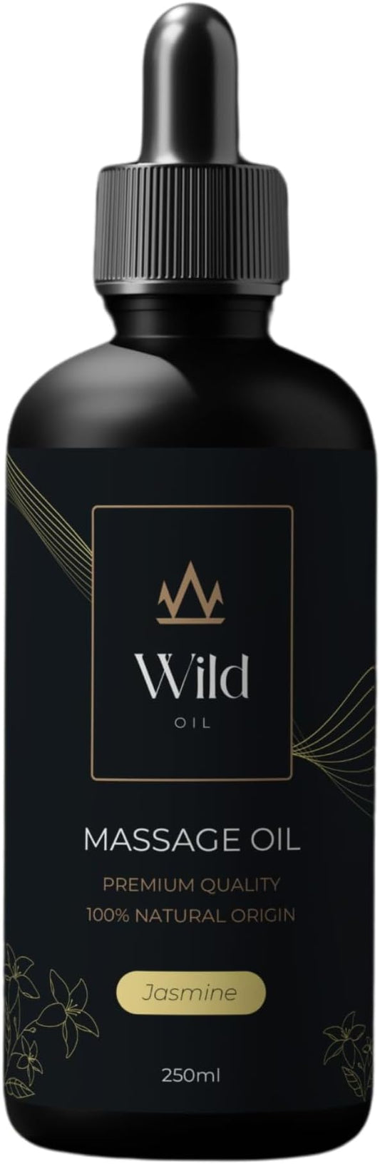 Jasemine Luxurious Lavender Massage Oil Mineral, Grape Seed, Jojoba & Lavender Skin Moisturization Hair Nourishment Hydration, Elasticity, Vegan & Natural (250ml)