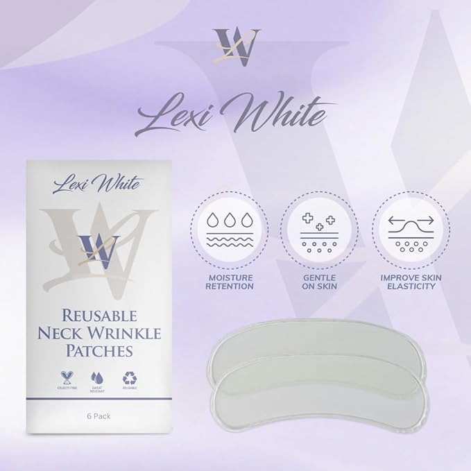 Reusable Neck Wrinkle Patches 6Pcs, Anti Wrinkle Patches, Face Tape for Wrinkles Overnight, Silicone Neck Patches, Silicone Wrinkle Patches for Neck Overnight, Silicone Patches for Wrinkles