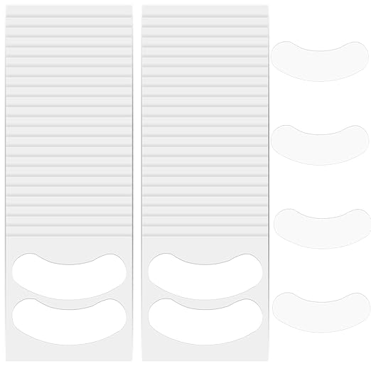 100 PCS Foam Eye Pads Lash Extensions, Under Eye Pads for Lash Extensions Eyelash Pads Sticky Lash Eye Pads Lint Free Lash Lift Pads Professional Eye Makeup Pads for Eyelash Extensions Beauty Supplies