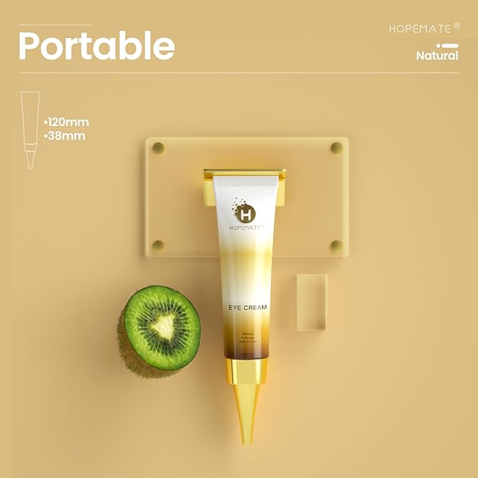 Eye Cream for Dark Circles, Puffiness, and Wrinkles, Improves and Firms eye Skin for Youthful, Refreshed Eyes-Pure Natural Material Extraction