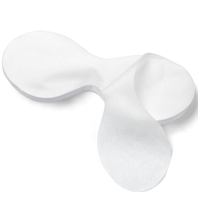 Joez Wonderful 50 Sheets Disposable Eye Mask Paper, Non Woven Eye Care Patches Paper Eye Covers, Cotton Spa Eye Pads for Facials, DIY Clear Eye Mask Paper Beauty Sheets for Makeup