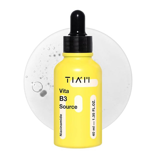 TIAM Vita B3 Source, 1.35 fl oz, 10% Niacinamide Glow Serum with 2% Arbutin for Radiant & Balanced Skin, Vegan Korean Skin Care