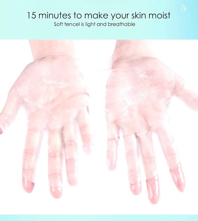 Hyaluronic Acid Face Mask – 10 Masks with Aloe & Seaweed Extracts, Face Mask for Anti-Aging, Soothing & Deep Moisturization, Korean Skin Care, For All Skin Types (25g)