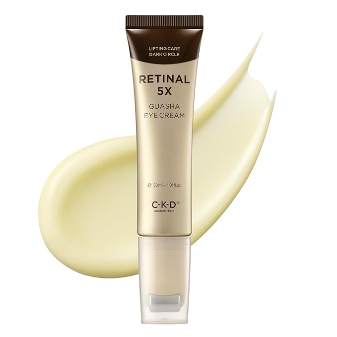 CKD Retinal 5X Guasha Eye Cream - Anti-Aging Eye Treatment for Wrinkles, Dark Circles & Puffiness, Hydrating & Firming, Korean Skincare for Radiant Eye Area, 1.01 fl oz