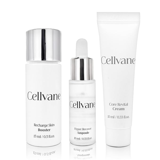 Cellvane Facial skincare kit anti aging set PDRN skincare set, Salmon DNA Korean Moisturizer for Rejuvenation, High Purity PDRN for Dry & Sensitive Skin, Hyaluronic Acid & Anti-Aging