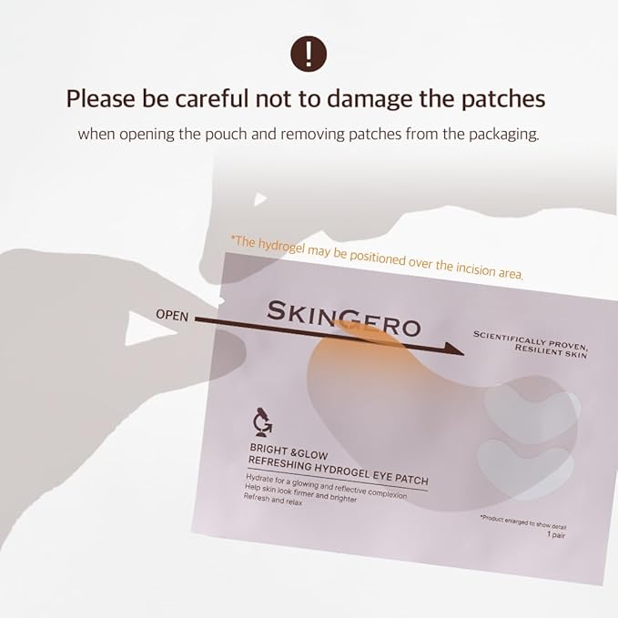 BRIGHT & GLOW REFRESHING HYDROGEL EYE PATCH (1 pair)