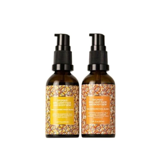 Dyumati Brilliant Face and Body Dew | Brightening Oils for the Face & the Body | 1.69 fl oz (each)