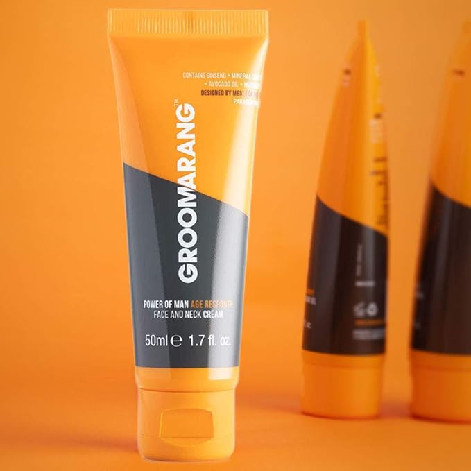 Power Of Man 'Age Response' Day & Night Anti Ageing Cream - For Face And Neck - Contains Avocado Oil Mineral Salts Ginseng Root & Niosomes