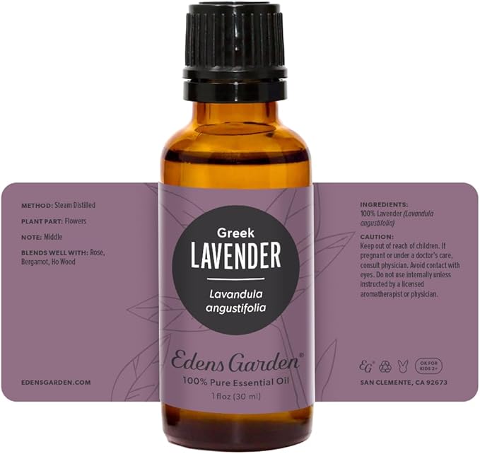 Edens Garden Lavender- Greek Essential Oil- 100% Pure Premium Grade, Undiluted, Natural, Therapeutic, Aromatherapy, The Best for Diffuser, Face, Hair, Kid Safe 30 ml (1 fl oz)