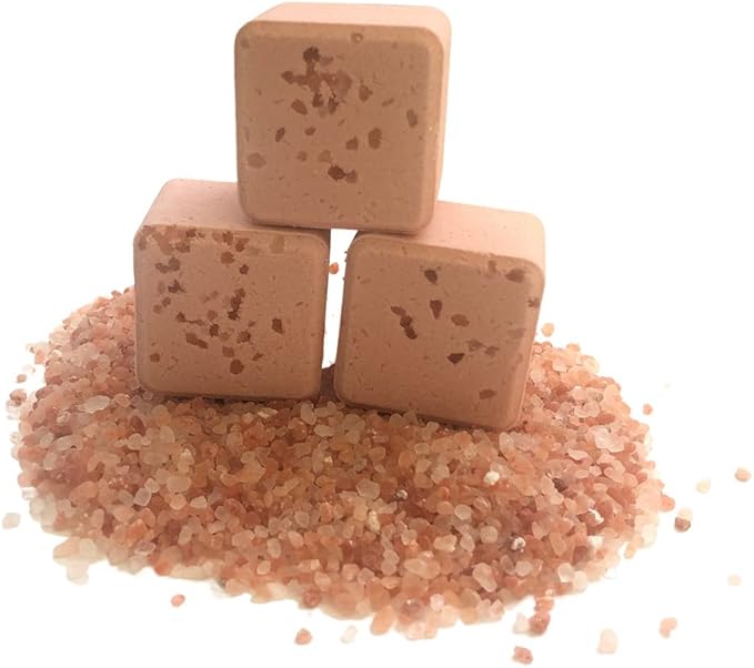 Himalayan Pink Salt Magnesium Onsen Bath Fizz Cube - 4.8oz - Handcrafted in Small Batches