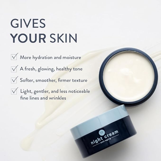 All-in-one Night Cream | Combines a moisturizer, Toner, and Anti-Aging Cream | Made in The U.S.A.