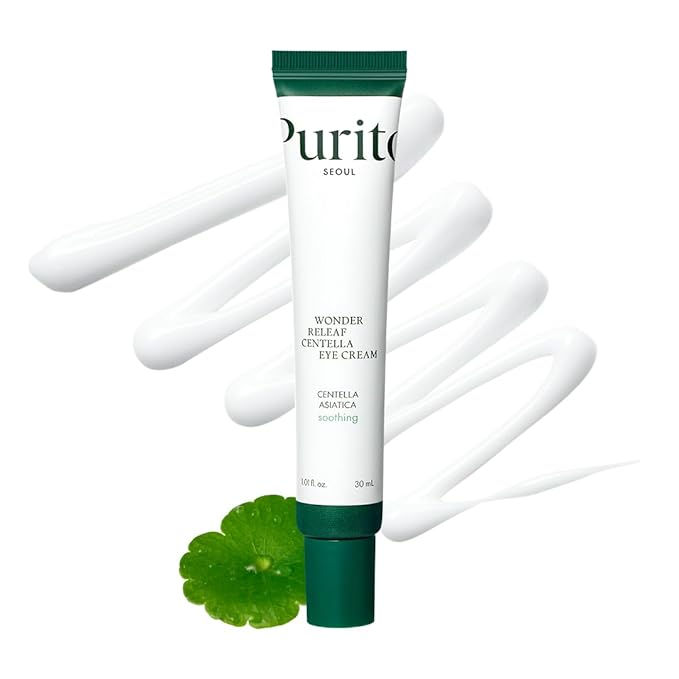 PURITO Centella Eye Cream, Korean Centella, for Sensitive Skin, Soothing, Facial Eye Cream for face, Dark Circles, Wrinkles, Puffiness, K-Beauty, Vegan & Cruelty-Free, 30ml 1fl.oz