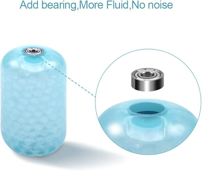 Mute Ice Roller for Face with 2pcs Roller for Skin Care - Long Cooling Face Massager for Eye Puffiness Relief and Dark Circles - Cold Therapy for Migraines - Shrink Pores,Tighten Skin