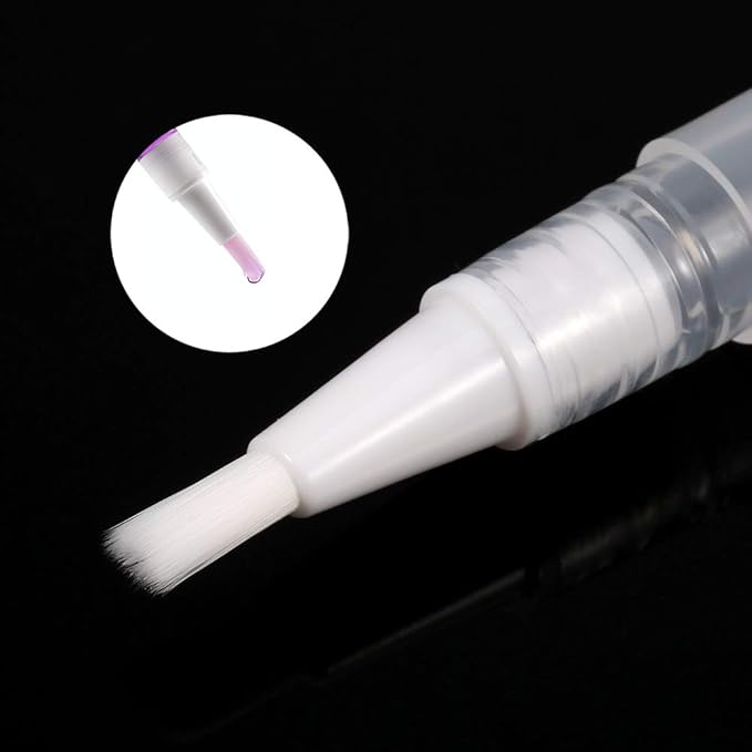 20 Pack 3ml Empty Cuticle Oil Twist Pen Brush Refillable Cuticle Nail Essential Oil Dispenser Cosmetic Lip Gloss Containers Applicators Eyelash Growth Liquid Tube