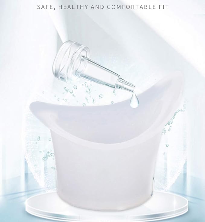 FOYARA Eye Bath Silicone Eye Wash Cup Set of 12 for Refresh and Clean Tired Eyes