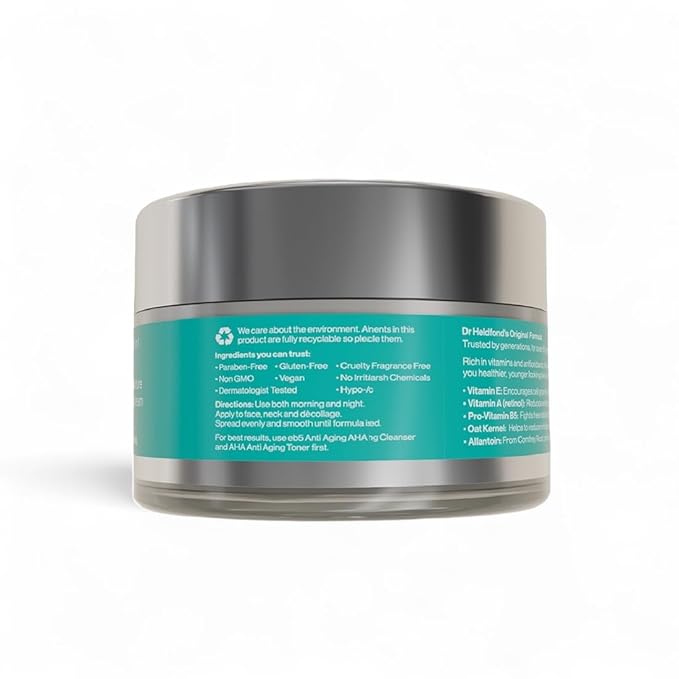 eb5 Intense Moisture Anti Aging Moisturizer Face and Neck Cream- Tone & Tighten Skin with Retinol, Fade Fine Lines and Wrinkles with Vitamin E, A and B5-4oz