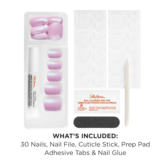 Sally Hansen Instant Cuticle Remover & Affairy to Remember Salon Effects Perfect Press-On Nails Kit