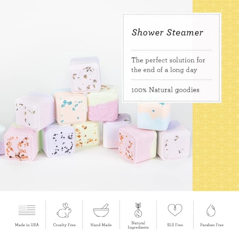 Lizush Luxury Spa Gifts for Women - 6 Piece Citrus Spa Gift Baskets for Women, Relaxation Birthday Gift Set, Handmade in the USA, Self Care Gift Sets For Wife, Mom, Co-Worker, Best Friend