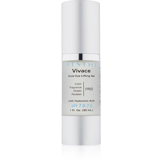Aesthe Vivace Eye Lifting Gel - Revitalize & Firm - Natural Botanical Ingredients - Morning Skincare - Cucumber Extract, Sea Kelp, Hyaluronic Acid & More - Suitable for All Skin Types- 1 fl oz