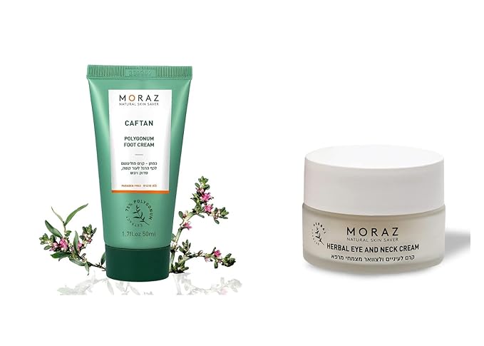 Moraz Herbal Eye Wrinkle Cream & feet Cream bundle is designed to Reduce Wrinkles, Dark Circles & Aging Lines, Dry Cracked Heels & rough or irregular feet ultimate skin care pack.