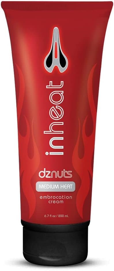 InHeat Embrocation Cream - Anti-Grime Adhesion for Cooler Days, Weather-Proof Film, Warms and Soothes Skin and Muscles - Medium - 6 oz Tube