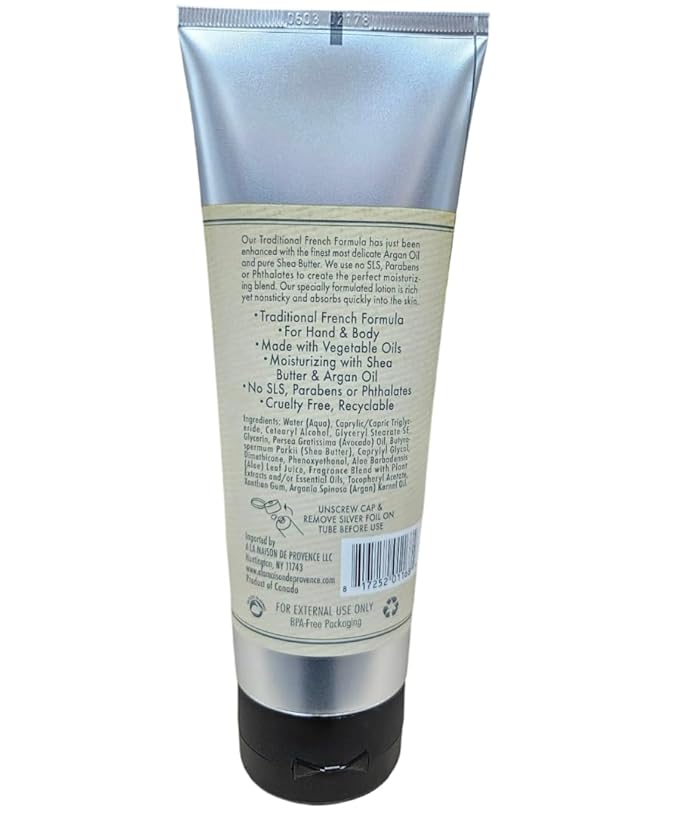 A LA MAISON Moisturizing Lotion, Fresh Sea Salt - Uses: Hand and Body, Argan Oil, Pure Shea Butter, Essential Oils, Plant Based, Cruelty-Free, SLS and Paraben Free (8 Oz, 2 Pack)