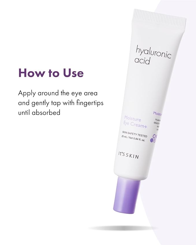 It'S SKIN Hyaluronic Acid Moisture Eye Cream, Moisturizing & Anti-Wrinkle Eye Treatment Moisturizer, Puffy Eyes & Dark Circles, Soothing & Revitalizing, 0.84 oz.