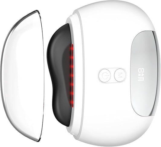 Gua Sha Facial Tools, Face Sculpting Tool Electric Face Massager with Heat & Vibration 5 Models, 1000mAh Battery Anti-Aging Device & EyeFace Puffiness & Wrinkles & FirmTighten - Gift for Women White