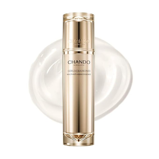 Gold Diamond Multi Anti-aging Essence (50ml/1.69oz) - Tri-Peptide Serum for Visible Correction of Anti Aging Signs & Wrinkle with Carnosine