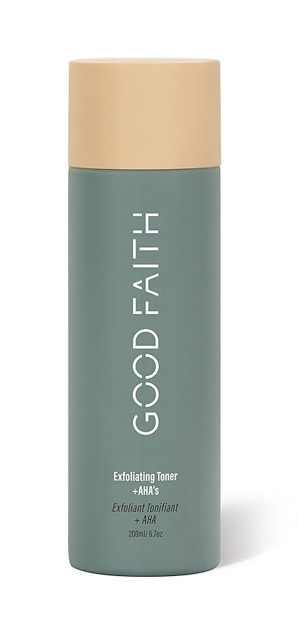 Good Faith - GOOD + Glowing Set - Brightening Skincare Value Kit - 3pcs Exfoliating Toner, Brightening Serum, Softening Moisturizer - Vegan - Cruelty Free