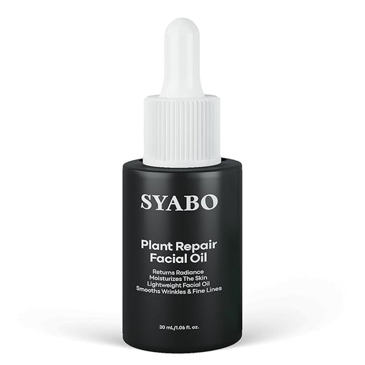 Natural Plant Derived Facial Oil - 100% Organic Anti Aging Facial Seed Oil with Grapeseed, Jojoba Oil, Vitamin E Oil, Daily Facial Oil Hydrating Moisturizer for All Skin Types