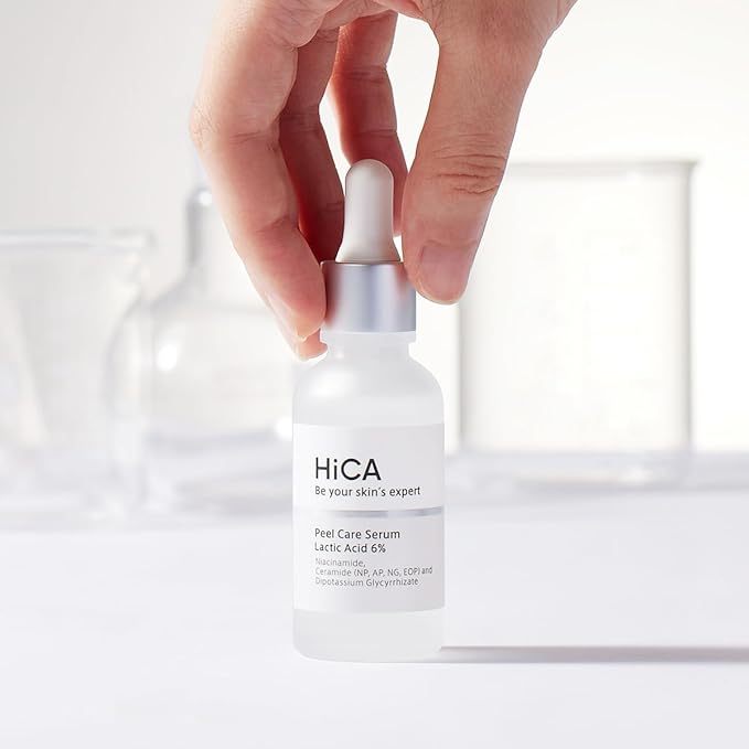HiCA Peel Care Serum 6% Lactic Acid 28ml Keratin Care No Additives Moisturizing AHA Sensitive Skin Facial Peeling Solution