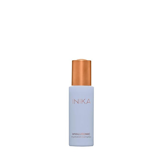 INIKA Hyaluronic Hydration Complex. Deeply hydrates and plumps skin, vegan and natural formula | Sustainable Packaging.