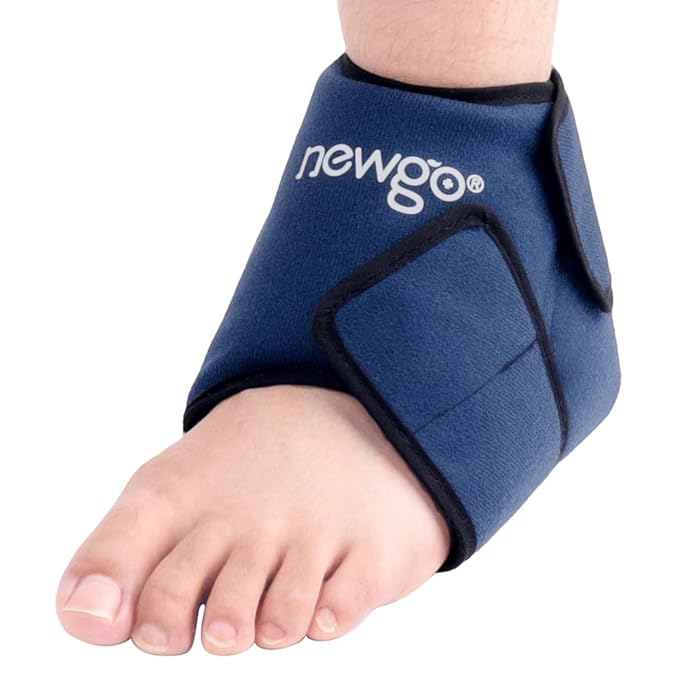 NEWGO Bundle of Cooling Eye Mask and Ankle Ice Wrap Blue