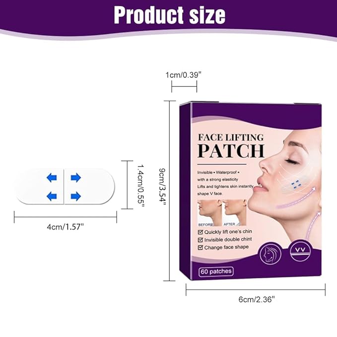 120PCS Invisible Face Lifter Tape, Makeup Instant FaceTapes, 2024 Upgraded Face Tape Lifting Invisible, Face Neck Lifter Tape for Double Chin Jowls Eyes Wrinkles Sagging Skin